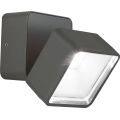 Ideal Lux - Aplica LED de exterior OMEGA, 7W, 230V, CRI 90, IP54, antracit